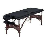 Master Massage 71 Cm Argo Mobil Massageliege Klappbar Portable Bed Walnussholzbeine Tragetasche Tumbona de Masaje portátil, de Madera, Plegable, Ultraligera, Negro, Mediano