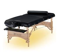 Master Massage Camilla de Masaje, Madera, Negro, 81 x 200 cm