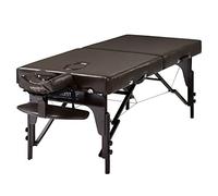 Master Massage Camilla de Masaje portátil Supreme de 79 cm, Plegable, Cama de Masaje, Banco de Masaje, Banco de cosméticos, portátil, Patas de Madera, Bolsa de Transporte, Paquete marrón