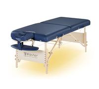 Master Massage Coronado - Camilla de Masaje, Plegable, con iluminación Ambiental, Madera, 71 cm