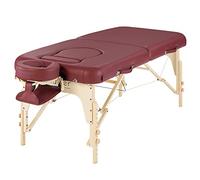Master Massage Eva Sillón de Embarazo Móvil Cama de Masaje para Mujeres Embarazadas Plegable Madera con Pecho y Escote Abdominal 76 cm Rojo Vino