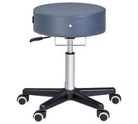 Master Massage Glider - Taburete Giratorio Redondo ergonómico Ajustable, Taburete hidráulico rodante, Silla Dental, Silla Dental, Taburete de Oficina en casa, Color Azul Rey