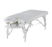 Master Massage Montclair - Camilla de Masaje portátil (79 cm, Plegable, con Patas de Madera), Color Blanco