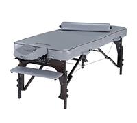 Master Massage Montour LX - Mesa de Masaje portátil (76 cm, Plegable), Color Gris