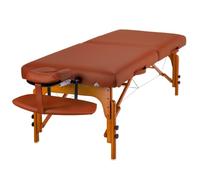 Master Massage Paquete de mesa de masaje portátil Santana LX de 31 pulgadas, espuma viscoelástica Reiki Montaña Rojo, Castaña/Olmo, Estándar