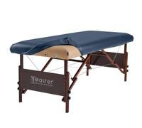 Master Massage - Sábana Protectora de Piel sintética para Camilla de Masaje, Color Azul