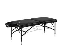 Master Massage StratoMaster LX - Mesa de masaje portátil de aluminio ultraligero de 30 pulgadas, cama de tatuaje, mesas de pestañas, color negro