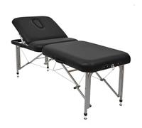 Master Massage Ultra Light LiteMaster - Mesa de Masaje de 3 Secciones con Agujero Facial, 14,5 kg con Respaldo Ajustable, 63,5 cm