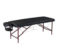 Master Massage Zephyr - Camilla de Masaje (71 cm, Aluminio Ligero, Ideal para masajes móviles para práctica Farmacia), Color Negro