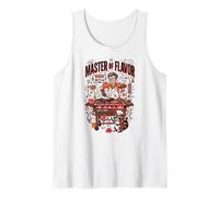 Master of Flavor Barbacoa Científico Mad Grill Humor Experime Camiseta sin Mangas