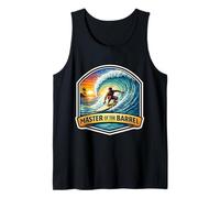 Master of The Barrel Surfer Surfboard Cita Vintage Camiseta sin Mangas