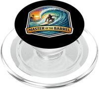 Master of The Barrel Surfer Surfboard Cita Vintage PopSockets PopGrip para MagSafe