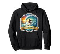 Master of The Barrel Surfer Surfboard Cita Vintage Sudadera con Capucha
