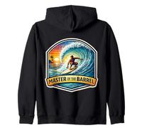 Master of The Barrel Surfer Surfboard Cita Vintage Sudadera con Capucha