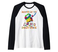 Master of The Brick-Verse Funny Brick Master Builder Dabbing Camiseta Manga Raglan