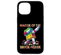 Master of The Brick-Verse Funny Brick Master Builder Dabbing Carcasa para iPhone 15