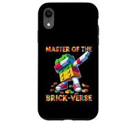 Master of The Brick-Verse Funny Brick Master Builder Dabbing Carcasa para iPhone XR