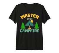 Master of The Campfire Camping Hiking Camper Adventure Camiseta Premium