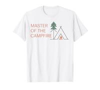 Master of The Campfire Minimal Camping Adventure Al Aire Libre Camiseta