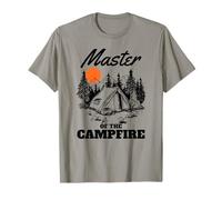 Master Of The Campfire Vintage Camping Lover Camiseta