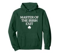Master of The Irish Exit Irish Goodbye Funny St Patricks Day Sudadera con Capucha