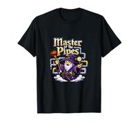 Master of The Pipes Wizard Plumber Juego de Palabras Gráfico Camiseta