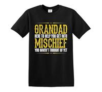 Master Pig Grandad Mischief Mens Funny Gift For Dad Inspired Top Fathers Day Unisex 100% Cotton Short-Sleeve T-Shirts XXXL