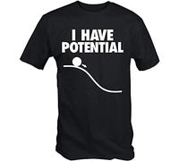 Master Pig I Have Potential Funny_365 Black Short Sleeve T-Shirt XL