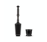 Master Plunger MP500-B3 Heavy Duty Bathroom Toilet Plunger Kit with Short Bucket/Caddy. Equipped with Air Release Valve, Black