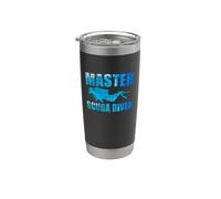 Master Scuba Diver Funny Diving Divers For Men Women Vaso térmico de acero inoxidable de doble pared