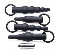 Master Series 4-Piece Anal Plug Set With Bullet Vibrator 290 g