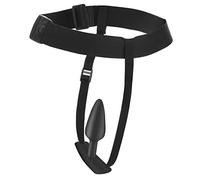 Master Series Bum-Tastic - Juego de entrenamiento de silicona con arnés, tapón anal de silicona de alta calidad, juguete sexual para parejas, 3 tapones incluidos, pequeño, mediano y grande, negro