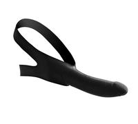 Master Series Mordaza con dildo Arnés facial Correa en la boca 153 gr Negro