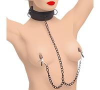 Master Series Collar de tentadora con cuello con abrazaderas de pezón