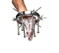 MASTER SERIES Oculus - Explorador anal de acero inoxidable para hombres, mujeres y parejas, puntas redondas de acero inoxidable sin níquel para una fácil inserción anal, 1 pieza, color plateado