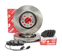 MASTER-SPORT Kit de Discos de Freno y Pastillas - Discos de Freno Eje delantero 320 ventilado - Pastillas de Freno compatible con AUDI A6 C5 Avant 4B5 Chapa antichirridos