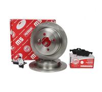 MASTER-SPORT Kit de Discos de Freno y Pastillas - Discos de Freno Eje trasero 259 macizo - Pastillas de Freno Compatible con MINI Hatchback R50, R53 con chapa antichirrido