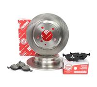 MASTER-SPORT Kit de Discos de Freno y Pastillas - Discos de Freno Eje trasero 298 macizo - Pastillas de Freno Compatible con BMW 5 Sedán E39 Chapa antichirridos