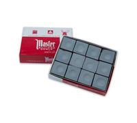 Master/Taco de Billar Tiza de Billar, 12 Cubos, Gris