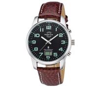 Master Time Radio Reloj de Cuarzo Analógico-digital Pulsera Cuero MTGA-10426-22L