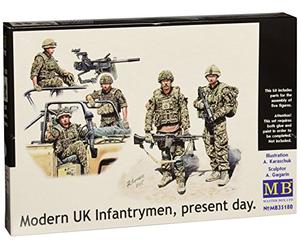 Masterbox Figura Moderna de infantería británica a Escala 1:35, Actual,
