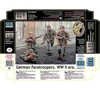 Masterbox Kit de construcción Paracaidistas alemanes 2ª GM, Escala 1:35, (Gris)