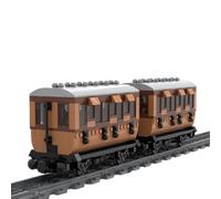 MasterBrickPlay Bloques de construcción de tren de ingeniería, 414 piezas bloques de construcción de trenes de pasajeros locales, juguete de construcción, técnica de tren de mercancías, tren de