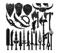 MasterBrickPlay Juego de armadura medieval, figura medieval antigua roma griega egipcia Weapon Kit de accesorios (24 unidades)