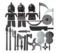 MasterBrickPlay Juego de armadura medieval, figura medieval antigua roma griega egipcia Weapon Kit de accesorios (25 unidades)