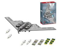 MasterBrickPlay Kit de construcción de avión militar, MOC-166363 escala 1/70 bombardero MOC helicóptero bloques de construcción, 2063 piezas de ingeniería helicóptero bloques de sujeción juguetes de