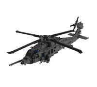 MasterBrickPlay Kit de construcción de helicóptero de ingeniería, HH-60W Jolly Green II Helicóptero militar MOC bloques de construcción, 1893 piezas de ingeniería helicóptero bloques de sujeción