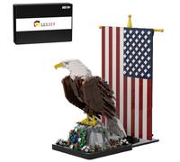 MasterBrickPlay Pájaro pequeños bloques de construcción, 1965 bloques de sujeción de águila americana, juego de bloques de construcción, colección de temas de animales, juguetes de bloques de
