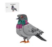 MasterBrickPlay Pájaro pequeños bloques de construcción, 255 bloques de sujeción, palomas salvajes, juego de bloques de construcción, colección de temas de animales, juguetes de bloques de