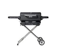 Masterbuilt® Parrilla de carbón portátil y ahumador con carrito negro